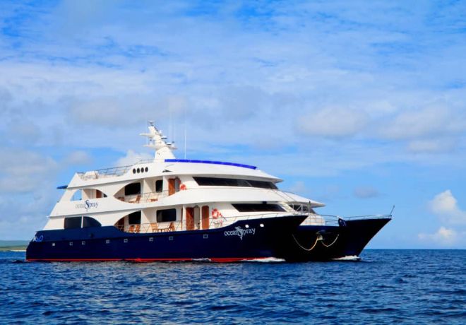 Galapagos luxury cruise ocean spray